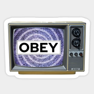 TV - Obey Sticker